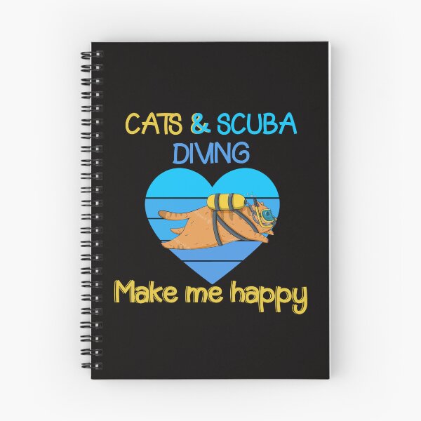 Item preview, Cats and Scuba Diving Make me happy - Scuba Diving and Cats - for kids - cats & scuba diving lovers  designed and sold by Live  Today.