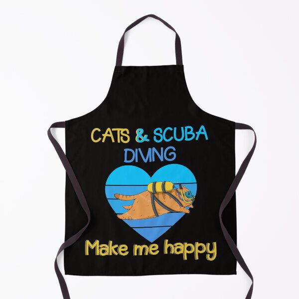 Item preview, Cats and Scuba Diving Make me happy - Scuba Diving and Cats - for kids - cats & scuba diving lovers  designed and sold by Live  Today.