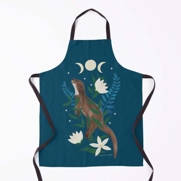 Item preview, Sea Otter Beneath Triple Moon And Stars  designed and sold by OstarasAttic.