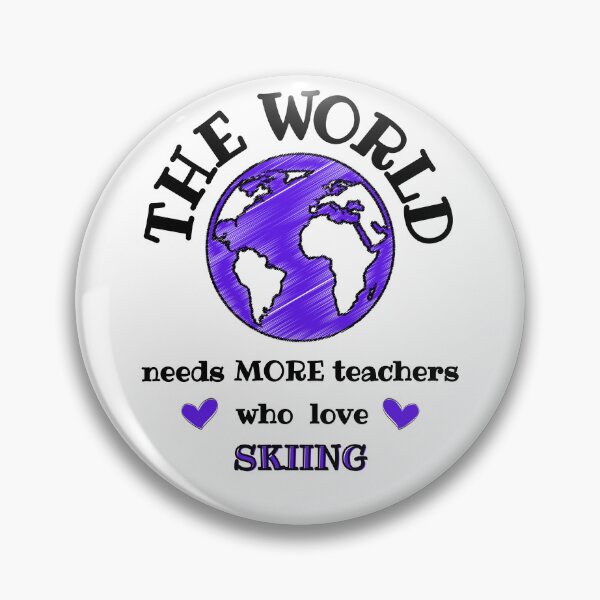 Item preview, The world needs more teachers who love skiing designed and sold by TheGreenGoat.