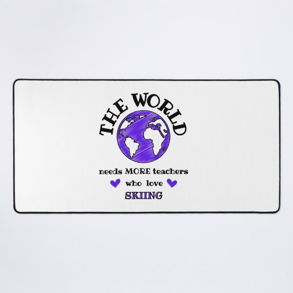Item preview, The world needs more teachers who love skiing designed and sold by TheGreenGoat.