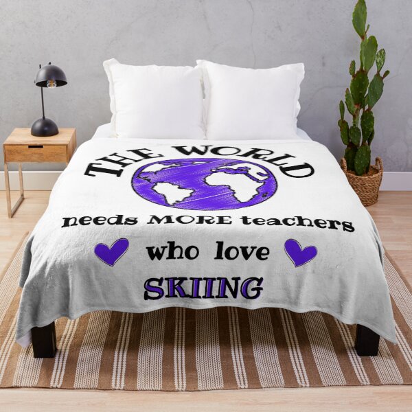 Item preview, The world needs more teachers who love skiing designed and sold by TheGreenGoat.