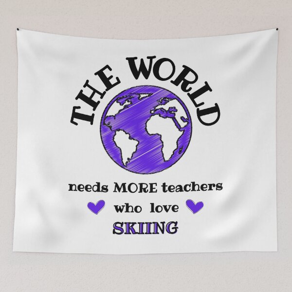 Item preview, The world needs more teachers who love skiing designed and sold by TheGreenGoat.