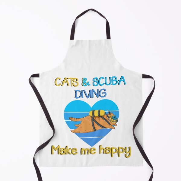 Item preview, Cats and Scuba Diving Make me happy - Scuba Diving and Cats - for kids - cats & scuba diving lovers  designed and sold by Live  Today.