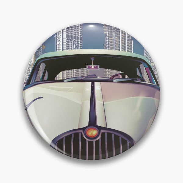 Item preview, Car in cityscape - 80 esthetics art designed and sold by AlexSin.