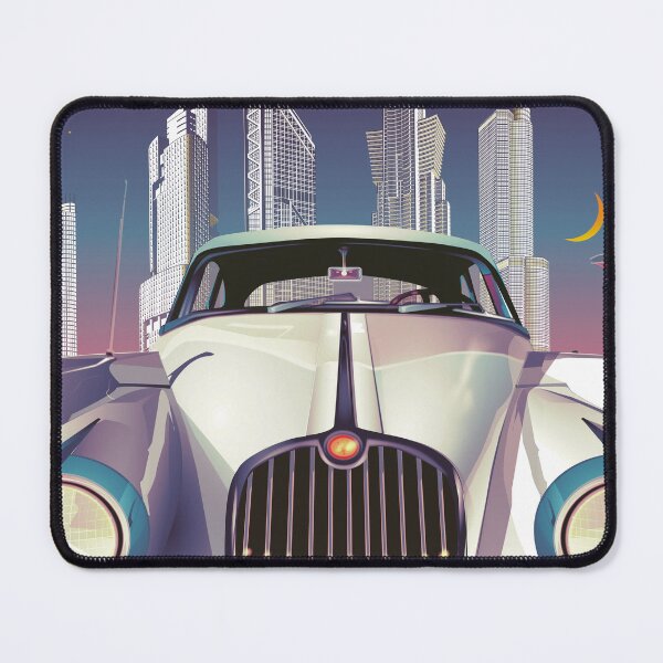 Item preview, Car in cityscape - 80 esthetics art designed and sold by AlexSin.