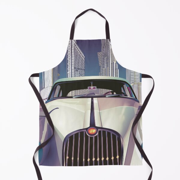 Item preview, Car in cityscape - 80 esthetics art designed and sold by AlexSin.