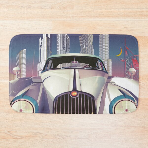 Item preview, Car in cityscape - 80 esthetics art designed and sold by AlexSin.