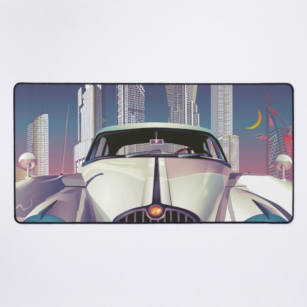 Item preview, Car in cityscape - 80 esthetics art designed and sold by AlexSin.