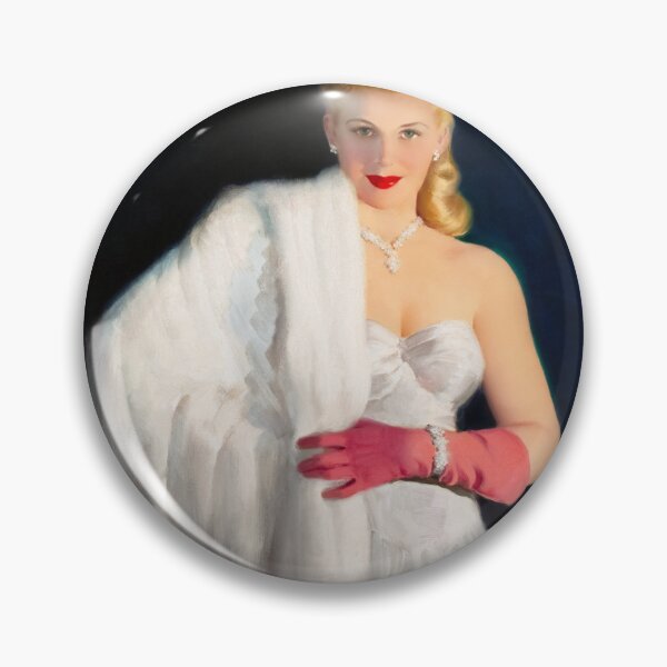 Item preview, White Mink and Diamonds by Art Frahm Sophisticated Glamour Remastered Vintage Art designed and sold by Xzendor7 Digital Art Creations.