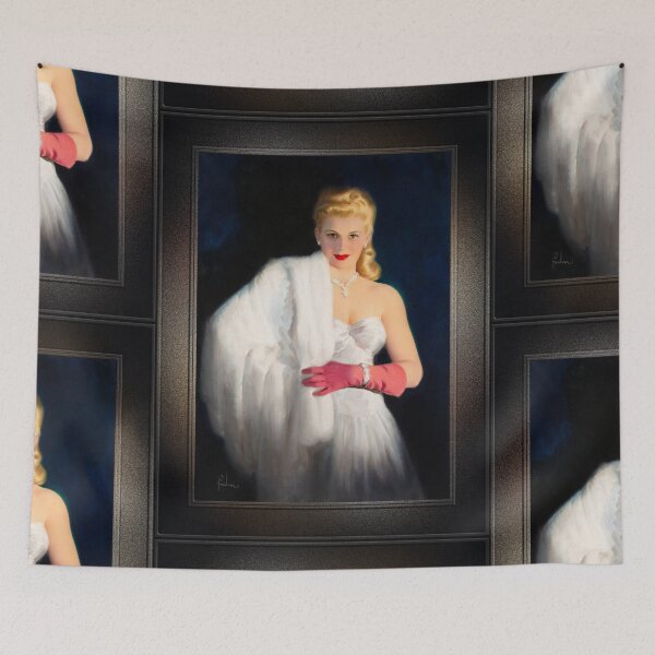 Item preview, White Mink and Diamonds by Art Frahm Sophisticated Glamour Remastered Vintage Art designed and sold by Xzendor7 Digital Art Creations.