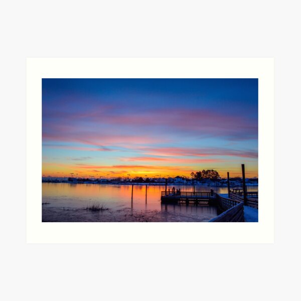 oyster sunrise Art Print