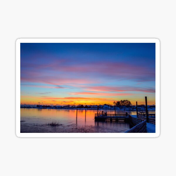 oyster sunrise Sticker