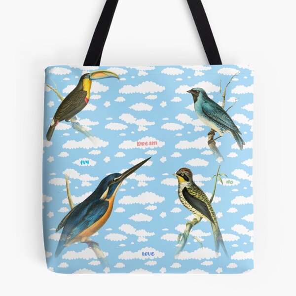 Item preview, Vintage Birds clouds sky pattern designed and sold by angelisart.