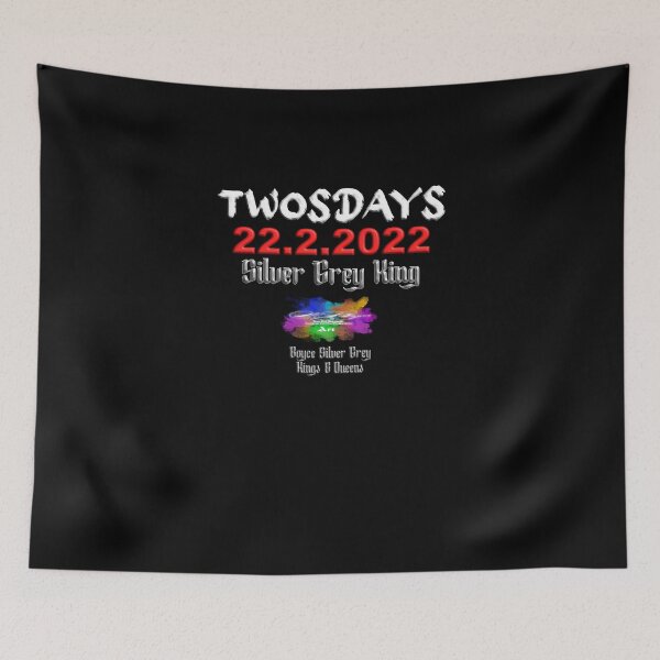 Item preview, Silver grey king Special day, Twosdays, 2-22-22, (light logo for dark top) Classic T-Shirt designed and sold by cheating0nyo.