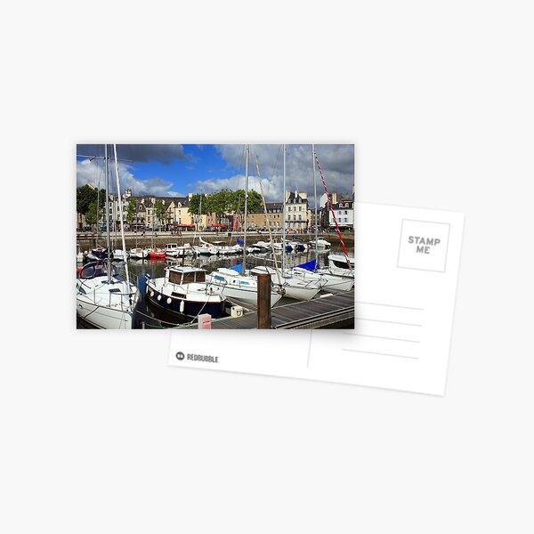 www.lizgarnett.com ... Vannes marina 2, Brittany, France Postcard