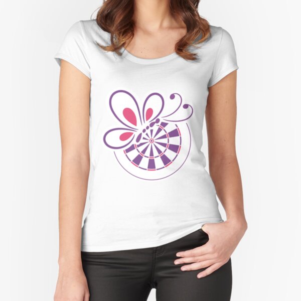 Bed And Butterfly Fitted Scoop T-Shirt