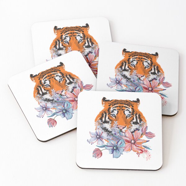 Item preview, wife tiger with flowers designed and sold by beautifulworld9.