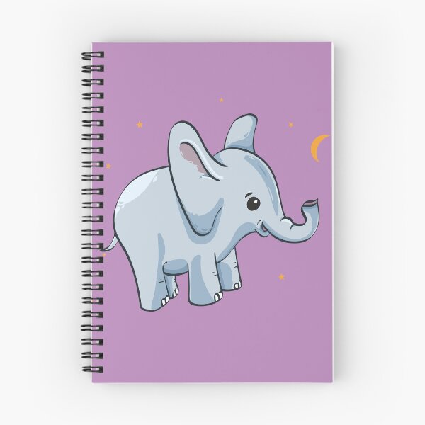 Item preview, Happy Baby Elephant in pink space - cute art designed and sold by AlexSin.