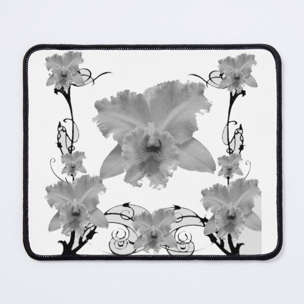 Item preview, DECORATIVE GARDEN ORCHIDS GREY ABSTRACT ART designed and sold by sharlesart.