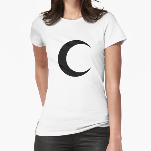 Crescent Moon Fitted T-Shirt