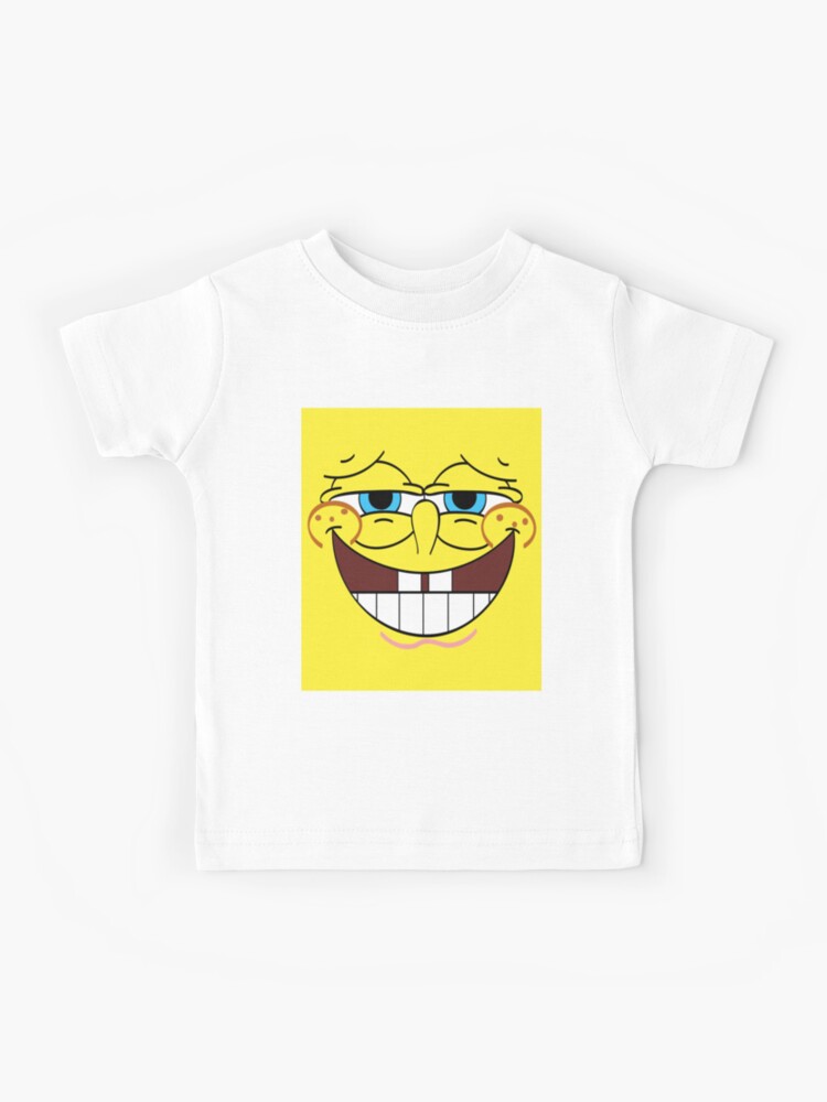 Tee Luv Kids Spongebob Squarepants Face Youth T-Shirt - Banana Yellow