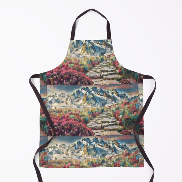 Item preview, Beautiful mountain garden landscape artwork designed and sold by DopeDesign111.