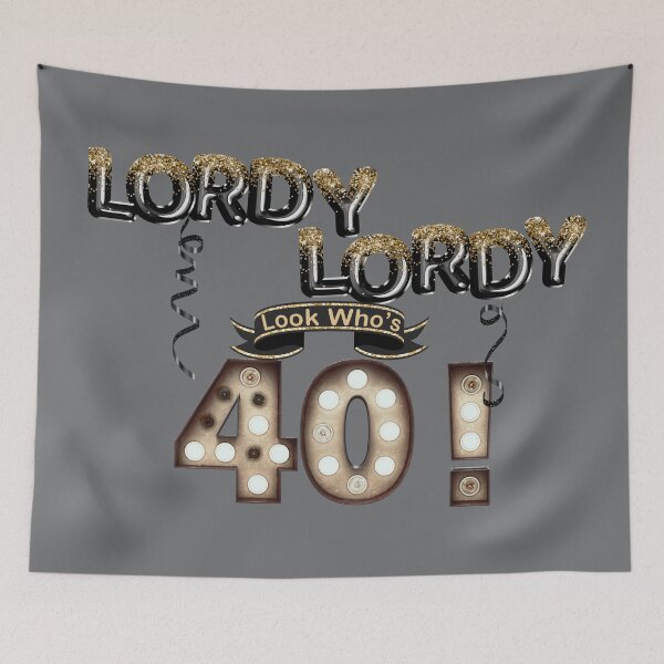 Item preview, Lordy Lordy Look Who's 40 Birthday Balloons designed and sold by ChicoryJunction.