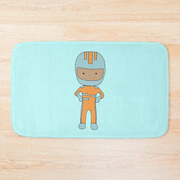 Item preview, Light blue and orange pit crew / driver - DoodleAndDrive designed and sold by DoodleAndDrive.