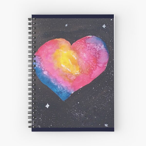Item preview, You are my universe. Space Heart in Watercolor and Ink designed and sold by SanMould.