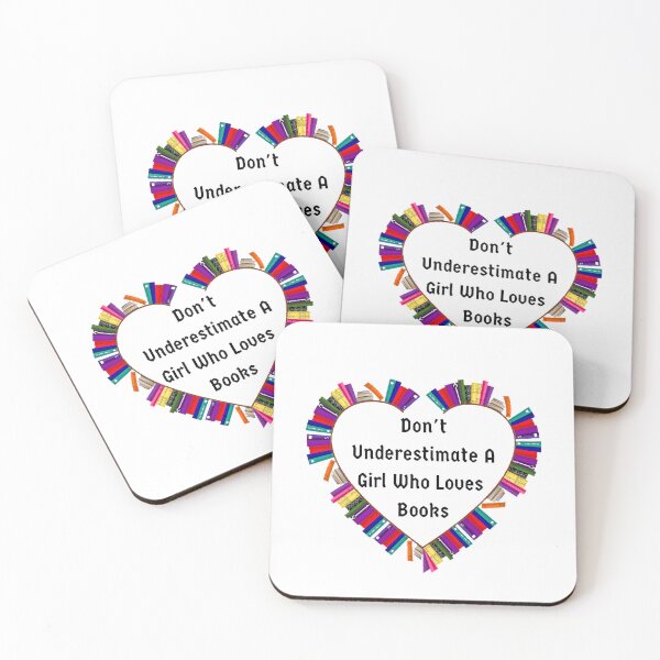 Item preview, Never Underestimate A Girl Who Loves Book - Funny And Cute Quotes designed and sold by Designspot2020.