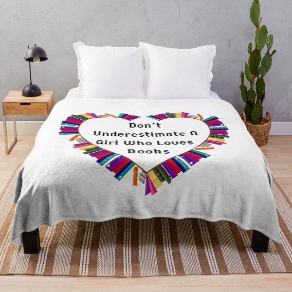 Item preview, Never Underestimate A Girl Who Loves Book - Funny And Cute Quotes designed and sold by Designspot2020.