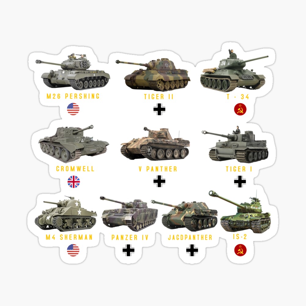 Top 10 des meilleurs chars WW2 M4 Sherman Panzer IV T-34 Sweatshirt 