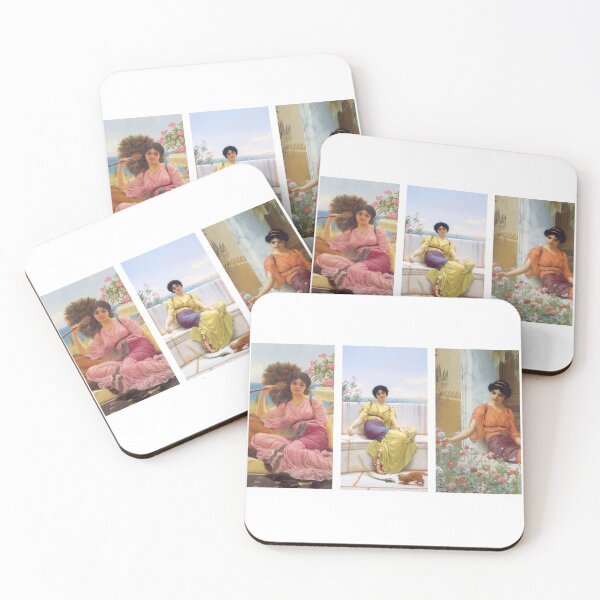 Item preview, John William Godward's works, Summer Flowers, 1903,Idleness, 1900,Flabellifera, 1905 designed and sold by TeeARTHY.