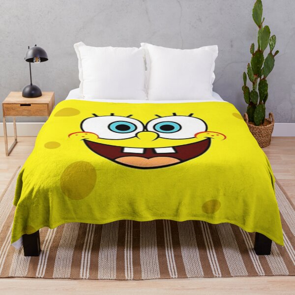 Vista previa del artículo con la obra «Bob Esponja con cara sonriente», diseñado y vendido por darcyartsy.