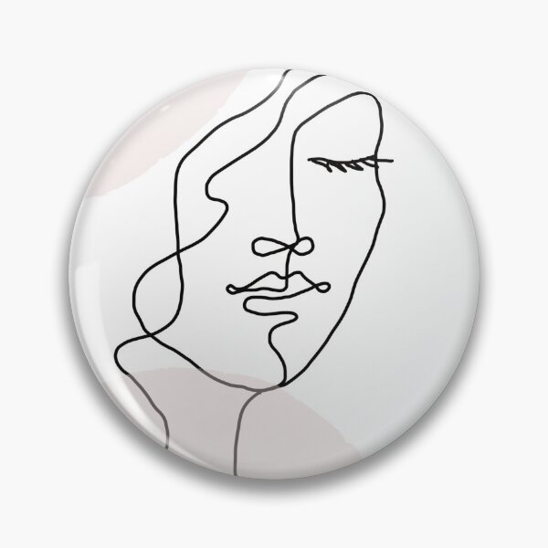 Item preview, Hand Drawn Abstract Line Art Face designed and sold by ManifestoDesign.