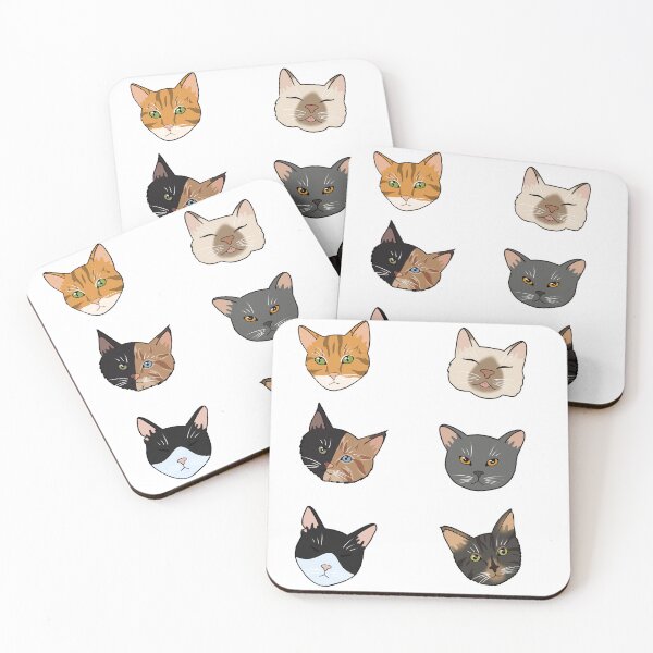 Item preview, Cat heads designed and sold by Ruedile.
