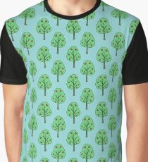 Apple Tree Pattern Graphic T-Shirt
