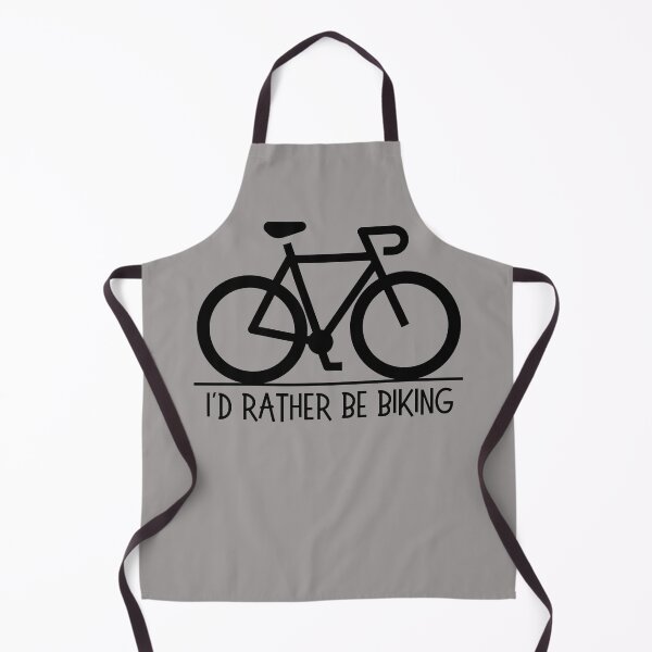 Item preview, I'd rather be biking. Road bike silhouette, text, capitals. Black designed and sold by JellyBeenzz.