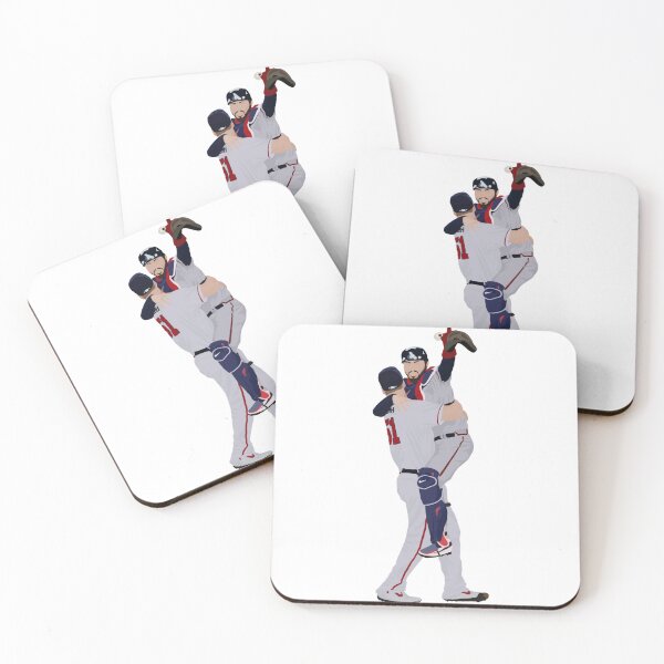 Item preview, Travis d'Arnaud and Will Smith Celebratory Hug designed and sold by tyromac27.