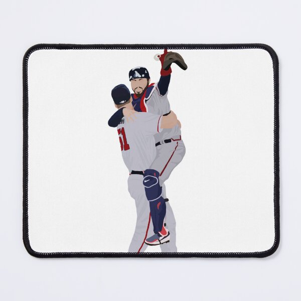 Item preview, Travis d'Arnaud and Will Smith Celebratory Hug designed and sold by tyromac27.