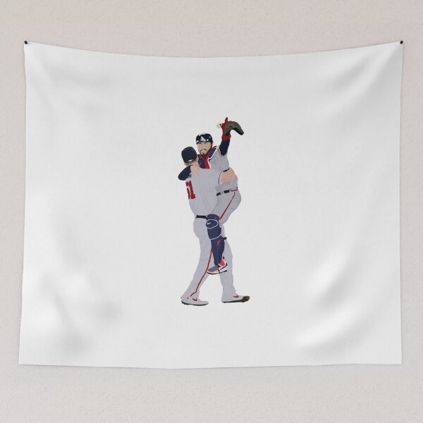 Item preview, Travis d'Arnaud and Will Smith Celebratory Hug designed and sold by tyromac27.