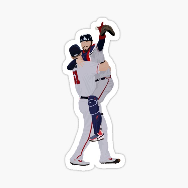 Item preview, Travis d'Arnaud and Will Smith Celebratory Hug designed and sold by tyromac27.
