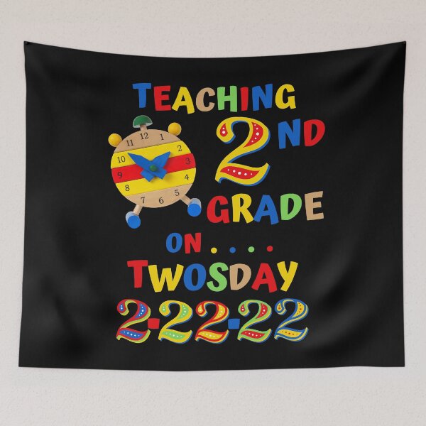 Item preview, Teaching 2nd Grade On Twosday 2 22 22 designed and sold by WanderTravels.