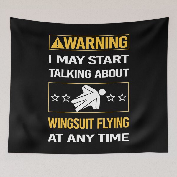 Item preview, Funny Warning Wingsuit Flying Wingsuiting designed and sold by FulviaContreras.