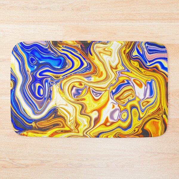Item preview, Holographic Liquid Marble, Blue and Gold designed and sold by ACC .