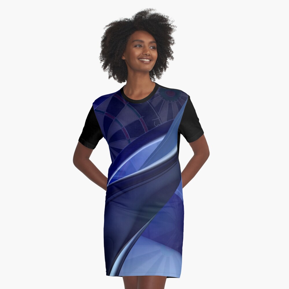 Item preview, Graphic T-Shirt Dress designed and sold by mydartshirts.