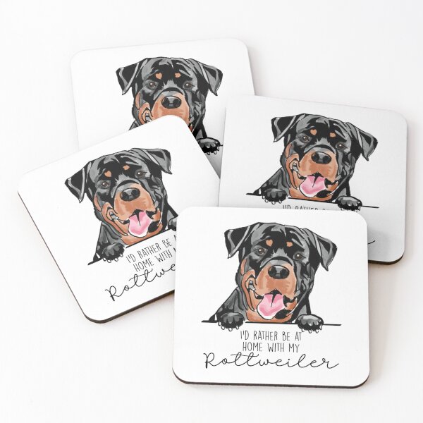 Artikelvorschau, Ich bin lieber zu Hause bei meinem Rottweiler entworfen und verkauft von Little Fuzz Shop.