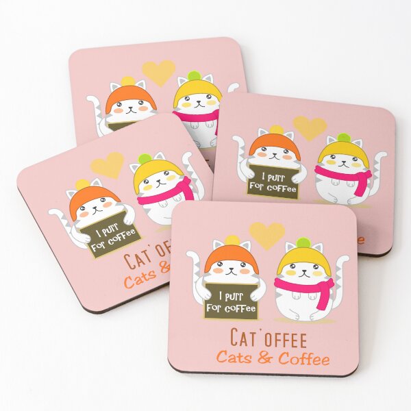Item preview, Cats and Coffee  designed and sold by Artcraft-Ink.