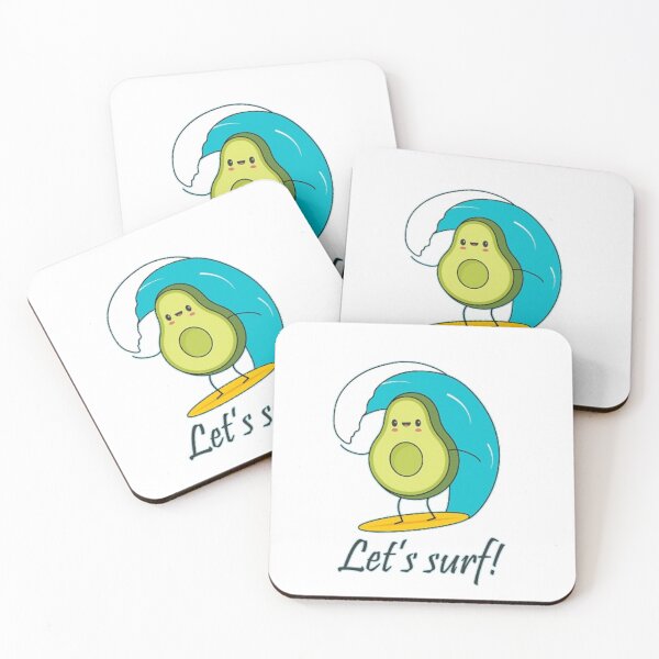 Item preview, Let's Surf - Surfin' Avocado designed and sold by Teepocalypse.